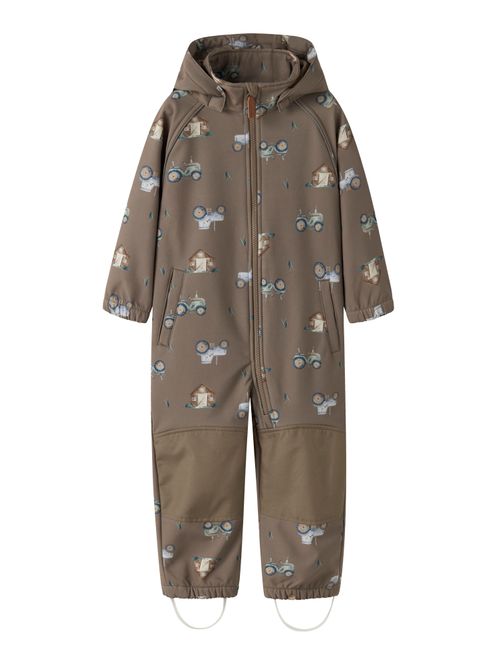 Hovedbilde Name It Alfa softshell dress walnut aop farm ...