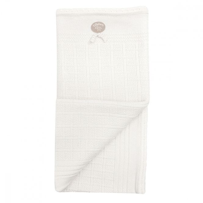 Hovedbilde Lillelam Pledd ull classic hvit