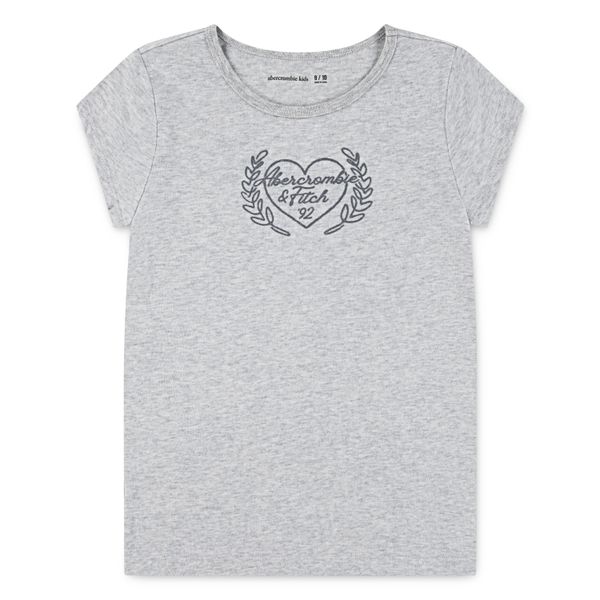 Hovedbilde Abercrombie T-shirt hjerte light grey heather