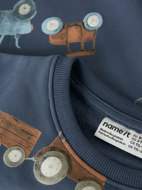 Hovedbilde Name It Fotractor genser Vintage indigo