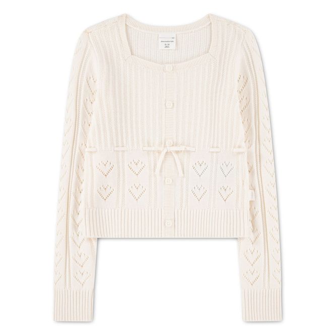 Hovedbilde Abercrombie babydoll strikket cardigan jet stream