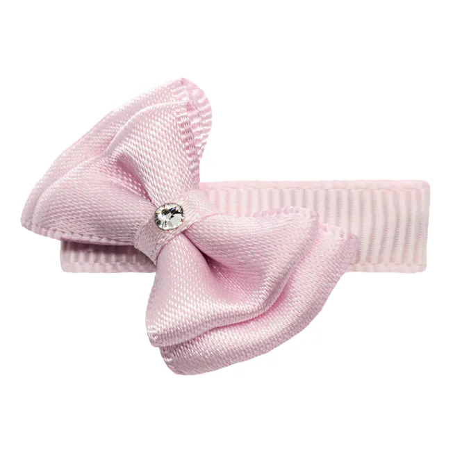Hovedbilde POI Hårspenne baby dobbel sateng bling rosa