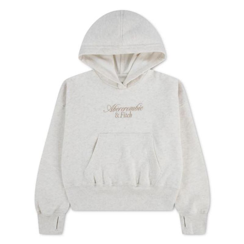 Abercrombie Hettegenser essential logo gold oatmeal heather