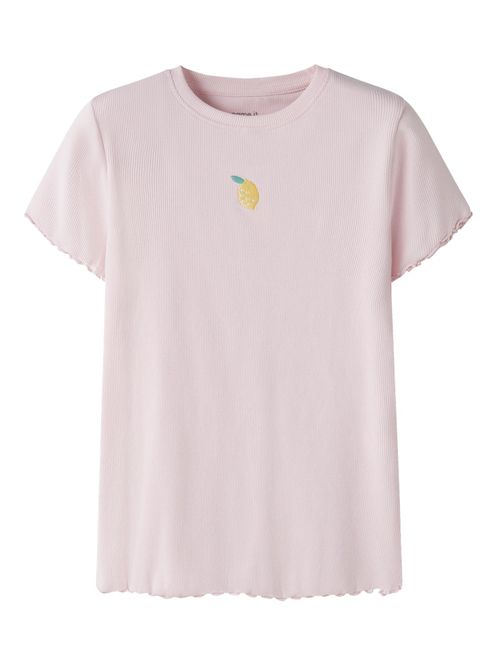 Hovedbilde Name It Vivemma rib T-shirt cradle pink lemon
