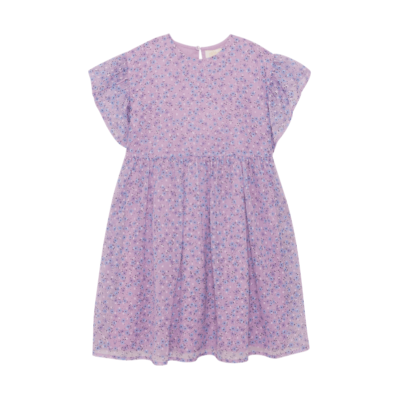 Creamie Kjole chiffon blomst lavender frost