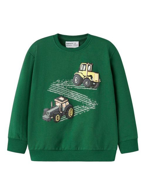 Hovedbilde Name It Lavandin traktor genser verdant green