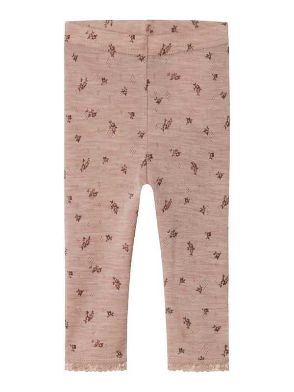 Name It Wang ull legging shadow gray blomster