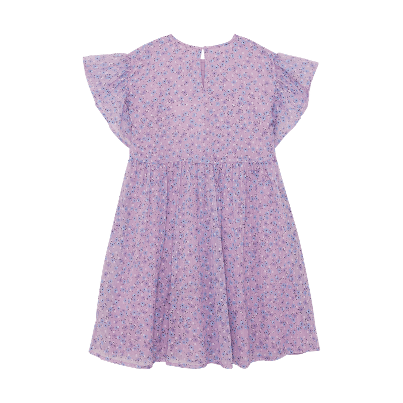 Creamie Kjole chiffon blomst lavender frost