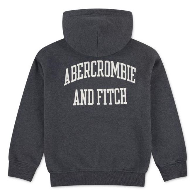 Hovedbilde Abercrombie Hettegenser backprint anthracite 