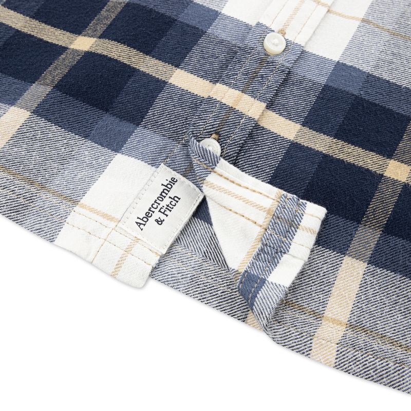 Abercrombie Flanell skjorte navy blazer