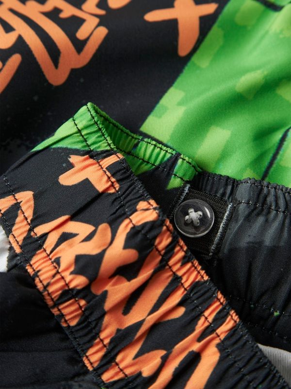 Name It Minecraft Mic badeshorts black