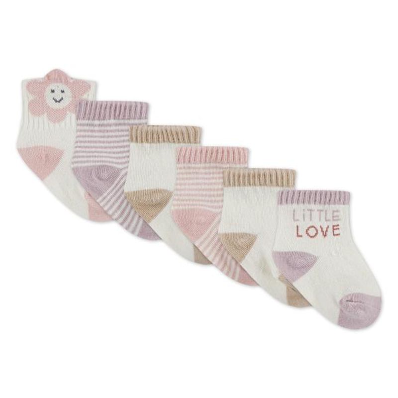 Huggies 6pk babysokker eggnog