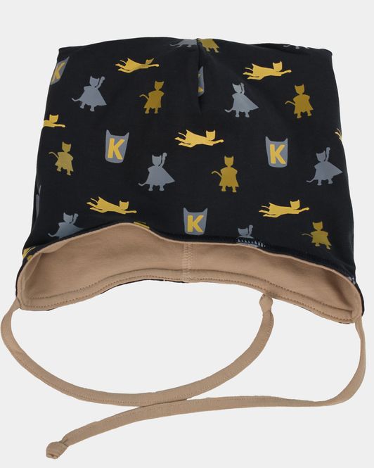 Hovedbilde Kattnakken Babylue vendbar marine/lysbark 1-2 år