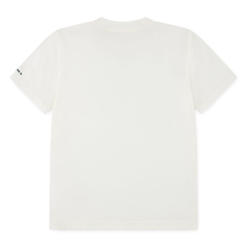 Converse T-shirt patch logo egret/sunny angle