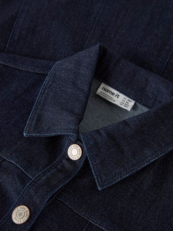 Name It Ember denim kjole glitter dark blue denim