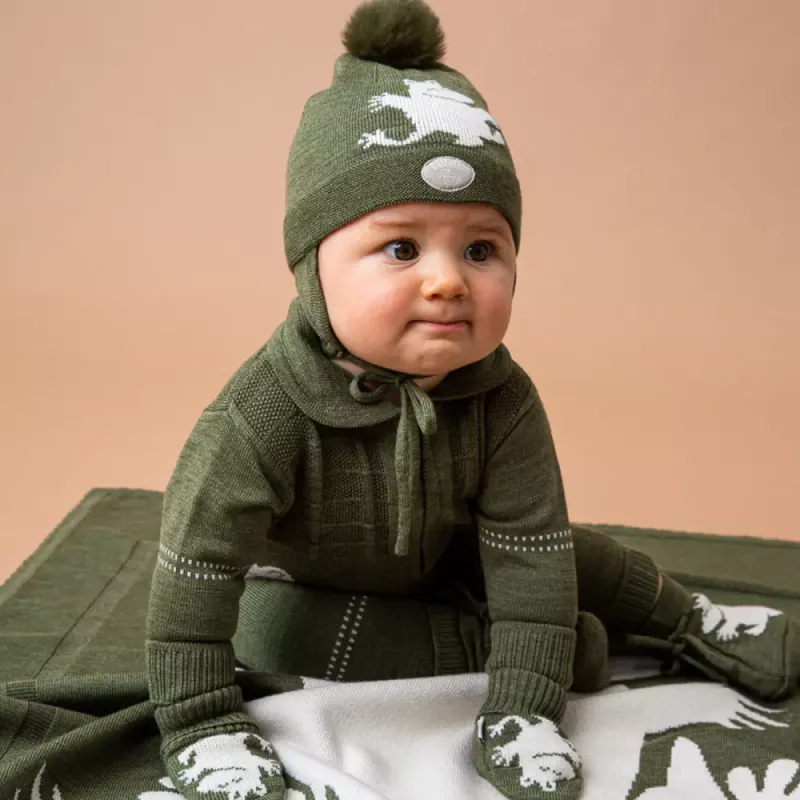 Lillelam Mummi ull lue oliven 