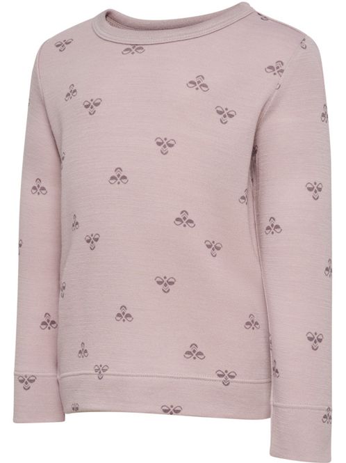 Hovedbilde hmlJR ull/bambus aop topp cloud gray