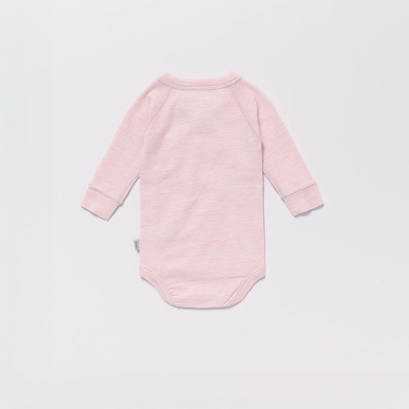 Lillelam Omslagsbody ull mini himmelrosa