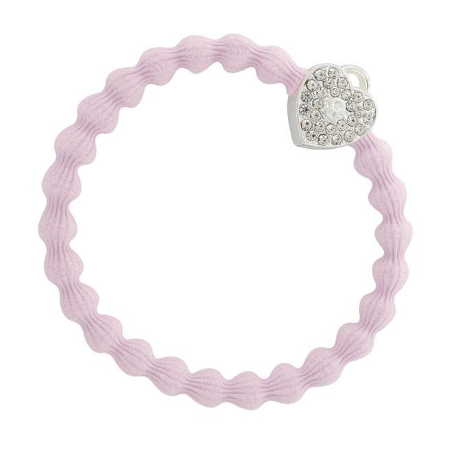 Hovedbilde BE Silver heart lock soft pink