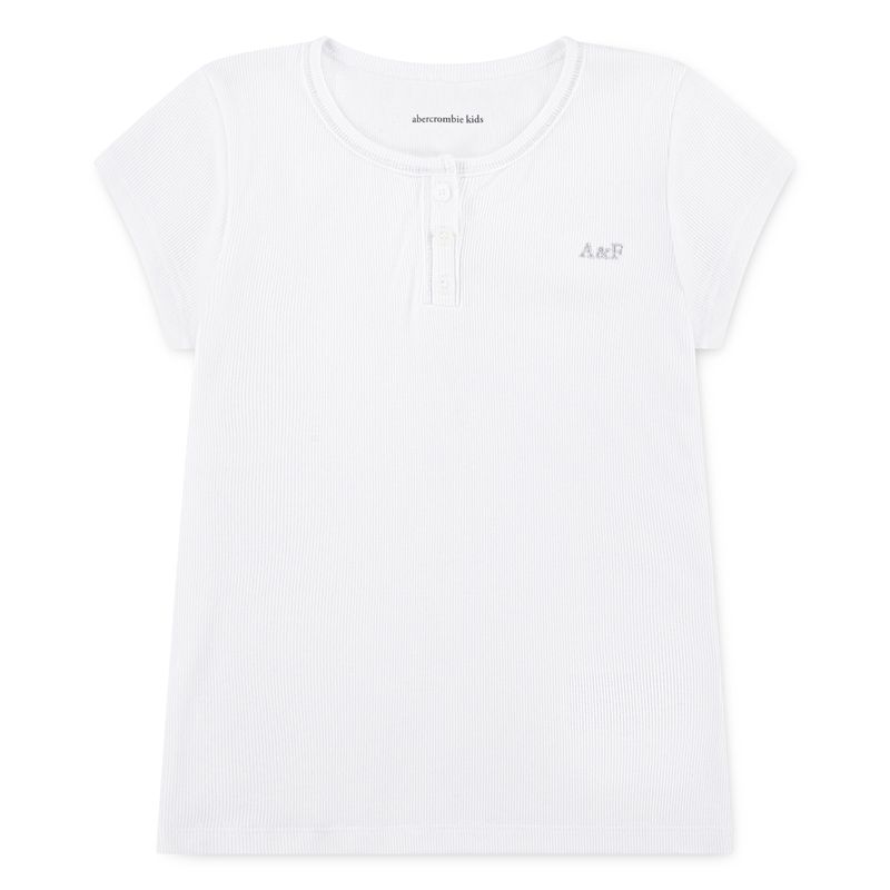Abercrombie T-shirt rib bright white