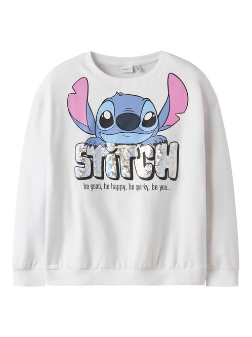 Hovedbilde Name It Stitch Fordi genser bright white