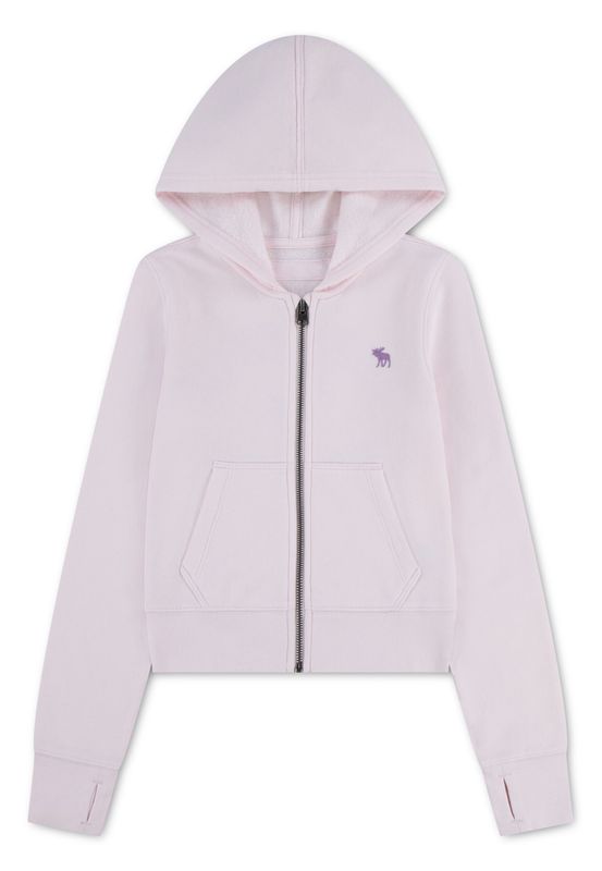 Abercrombie Graphic Hettejakke pink marshmallow