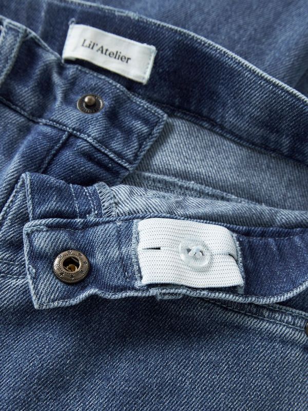 Lil` Atelier Obello wide jeans dark blue denim