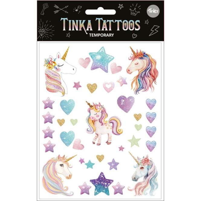 Hovedbilde PK Tinka Tatovering unicorn/hjerter