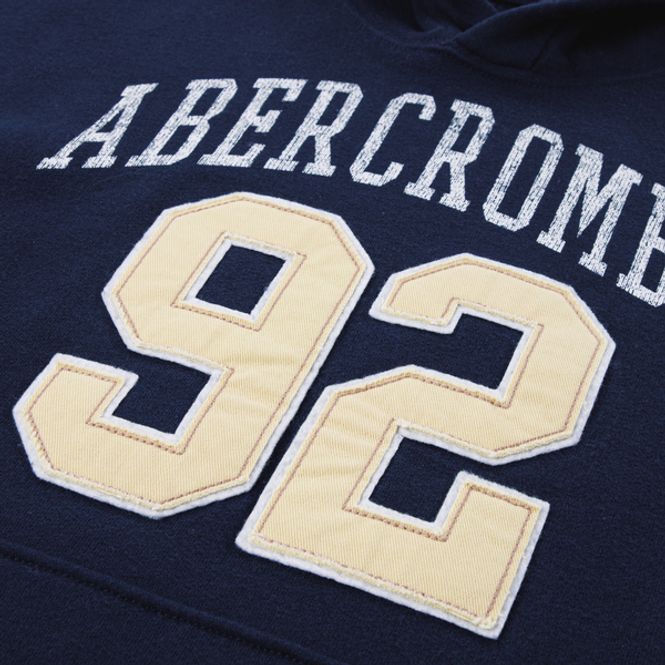 Hovedbilde Abercrombie Hettegenser 92 front print navy ...