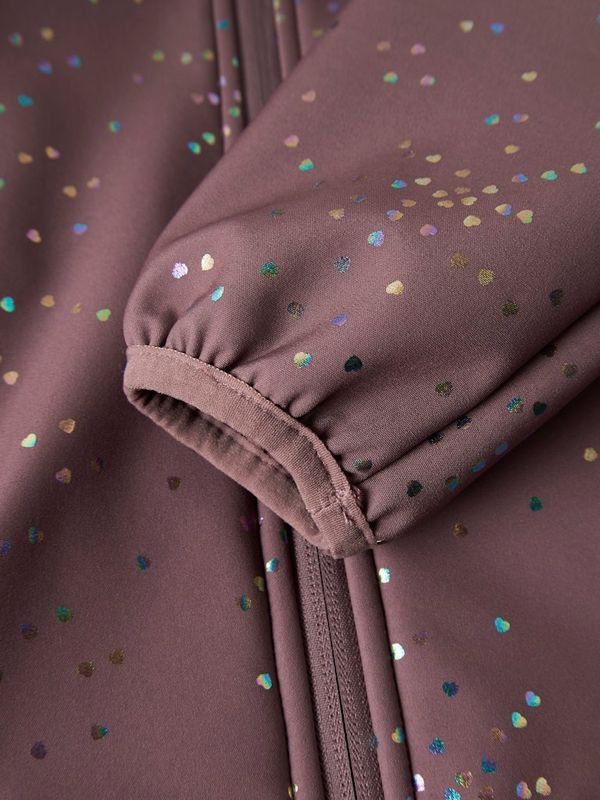 Name It Malta softshell jakke grape shake hjerte foil